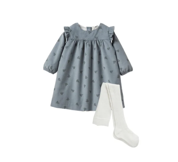 Vestido de terciopelo estampado - Cyrillus