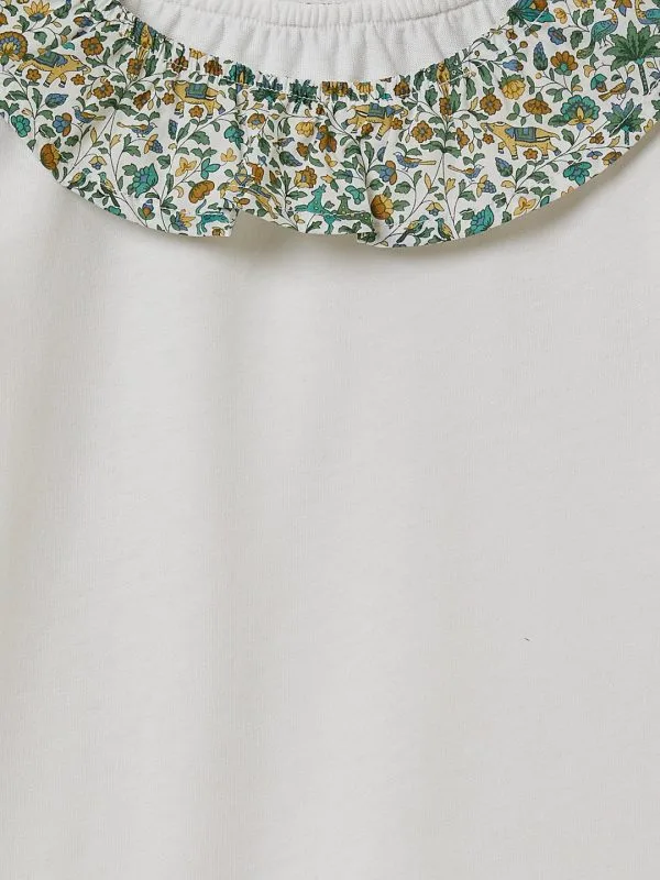 Camisa Crudo Cuello Tela LIBERTY y Pantalon Slim Beige - Cyrillus - Imagen 4